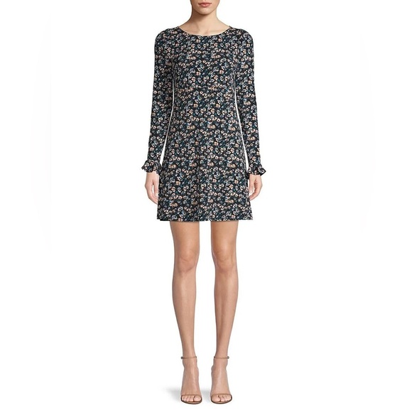 Free People women’s Say hello Floral Long Sleeve mini Dress size SP - Picture 2 of 16